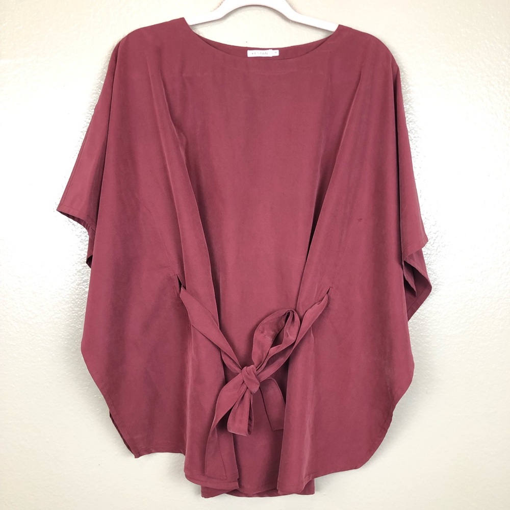 Plum Kestan top with tie waist detail
